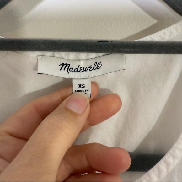 Madewell Rickrack Cattail Tiered Midi Dress Size XS Cotton Sleeveless - Picture 4 of 8